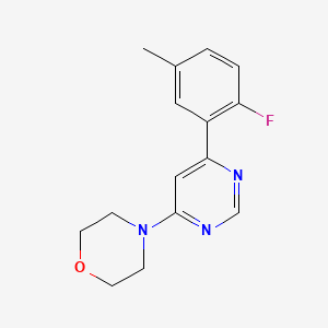 4-[6-(2-fluoro-5-methylphenyl)pyrimidin-4-yl]morpholine