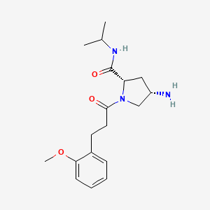 (2S,4S)-4-amino-N-isopropyl-1-[3-(2-methoxyphenyl)propanoyl]pyrrolidine-2-carboxamide