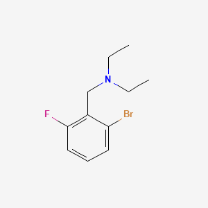 molecular formula C11H15BrFN B594342 N,N-Diethyl 2-bromo-6-fluorobenzylamine CAS No. 1355246-95-5