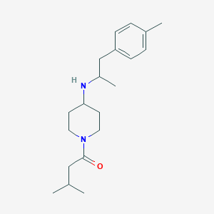 1-(3-methylbutanoyl)-N-[1-methyl-2-(4-methylphenyl)ethyl]piperidin-4-amine