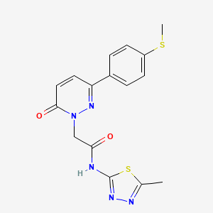 2-{3-[4-(methylsulfanyl)phenyl]-6-oxopyridazin-1(6H)-yl}-N-(5-methyl-1,3,4-thiadiazol-2-yl)acetamide