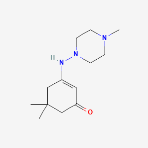 2-Cyclohexenone, 5,5-dimethyl-3-(4-methylpiperazin-1-yl)amino-