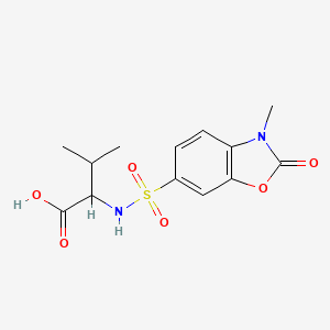 N-[(3-methyl-2-oxo-2,3-dihydro-1,3-benzoxazol-6-yl)sulfonyl]valine