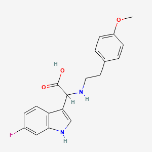 (6-fluoro-1H-indol-3-yl){[2-(4-methoxyphenyl)ethyl]amino}acetic acid