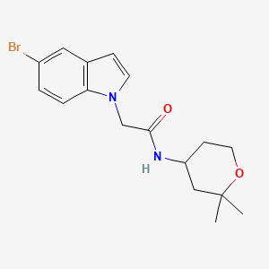 2-(5-BROMO-1H-INDOL-1-YL)-N-(2,2-DIMETHYLOXAN-4-YL)ACETAMIDE