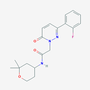 N-(2,2-dimethyltetrahydro-2H-pyran-4-yl)-2-[3-(2-fluorophenyl)-6-oxopyridazin-1(6H)-yl]acetamide