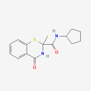 N-cyclopentyl-2-methyl-4-oxo-3,4-dihydro-2H-1,3-benzothiazine-2-carboxamide