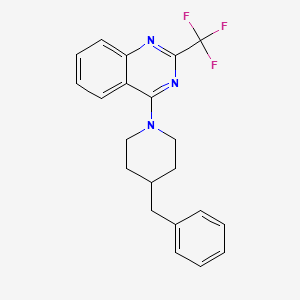 4-(4-benzyl-1-piperidinyl)-2-(trifluoromethyl)quinazoline