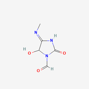 1-Formyl-5-hydroxy-4-(methylamino)-1H-imidazol-2(5H)-one
