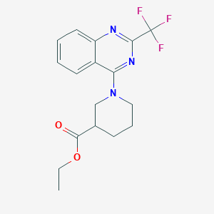 Ethyl 1-(2-(trifluoromethyl)quinazolin-4-yl)piperidine-3-carboxylate