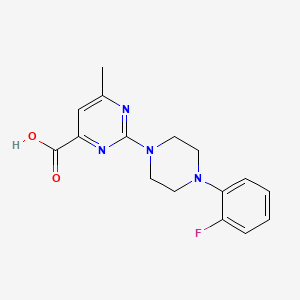 2-(4-(2-Fluorophenyl)piperazin-1-yl)-6-methylpyrimidine-4-carboxylic acid