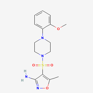 4-{[4-(2-methoxyphenyl)-1-piperazinyl]sulfonyl}-5-methyl-3-isoxazolamine