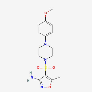 4-{[4-(4-methoxyphenyl)-1-piperazinyl]sulfonyl}-5-methyl-3-isoxazolamine