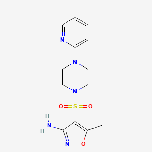 5-methyl-4-{[4-(2-pyridinyl)-1-piperazinyl]sulfonyl}-3-isoxazolamine