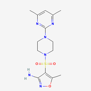 4-{[4-(4,6-dimethyl-2-pyrimidinyl)-1-piperazinyl]sulfonyl}-5-methyl-3-isoxazolamine