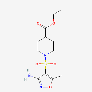 ethyl 1-[(3-amino-5-methyl-4-isoxazolyl)sulfonyl]-4-piperidinecarboxylate