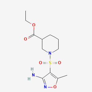 ethyl 1-[(3-amino-5-methyl-4-isoxazolyl)sulfonyl]-3-piperidinecarboxylate