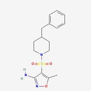 4-[(4-benzyl-1-piperidinyl)sulfonyl]-5-methyl-3-isoxazolamine