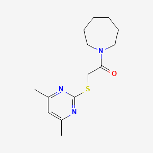 1-(Azepan-1-yl)-2-(4,6-dimethylpyrimidin-2-yl)sulfanylethanone