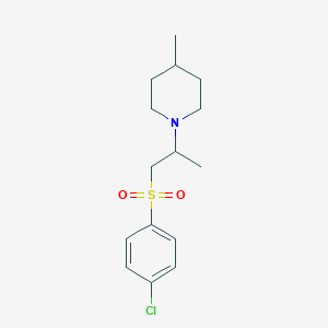 1-{2-[(4-chlorophenyl)sulfonyl]-1-methylethyl}-4-methylpiperidine