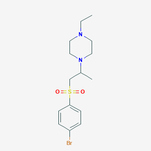 1-{2-[(4-bromophenyl)sulfonyl]-1-methylethyl}-4-ethylpiperazine