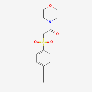 2-(4-Tert-butylphenyl)sulfonyl-1-morpholin-4-ylethanone