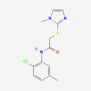 N-(2-chloro-5-methylphenyl)-2-[(1-methyl-1H-imidazol-2-yl)thio]acetamide