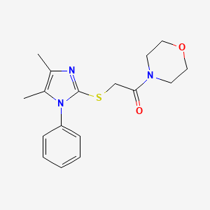 2-[(4,5-dimethyl-1-phenyl-1H-imidazol-2-yl)sulfanyl]-1-(morpholin-4-yl)ethanone