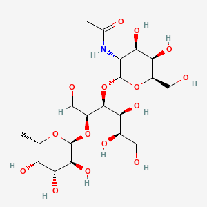 molecular formula C20H35NO15 B594373 a-Trisaccharide CAS No. 49777-13-1