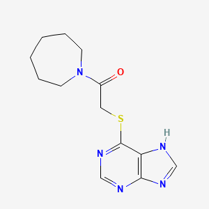 1-(azepan-1-yl)-2-(9H-purin-6-ylsulfanyl)ethanone