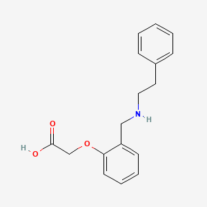 (2-{[(2-phenylethyl)amino]methyl}phenoxy)acetic acid