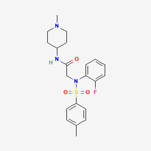 N~2~-(2-fluorophenyl)-N~2~-[(4-methylphenyl)sulfonyl]-N~1~-(1-methyl-4-piperidinyl)glycinamide