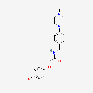 2-(4-methoxyphenoxy)-N-[4-(4-methyl-1-piperazinyl)benzyl]acetamide