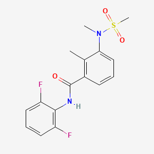 N-(2,6-difluorophenyl)-2-methyl-3-[methyl(methylsulfonyl)amino]benzamide