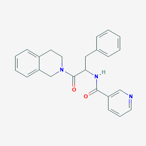 N-[1-benzyl-2-(3,4-dihydro-2(1H)-isoquinolinyl)-2-oxoethyl]nicotinamide