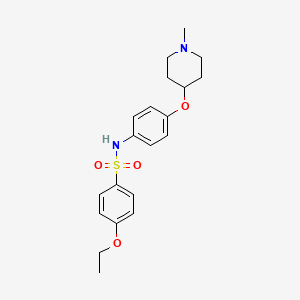 4-ethoxy-N-{4-[(1-methyl-4-piperidinyl)oxy]phenyl}benzenesulfonamide