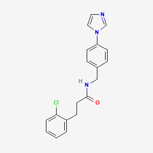 3-(2-chlorophenyl)-N-[4-(1H-imidazol-1-yl)benzyl]propanamide