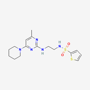 N-(2-{[4-methyl-6-(1-piperidinyl)-2-pyrimidinyl]amino}ethyl)-2-thiophenesulfonamide