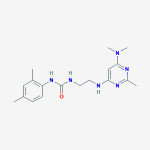 N-(2-{[6-(dimethylamino)-2-methyl-4-pyrimidinyl]amino}ethyl)-N'-(2,4-dimethylphenyl)urea