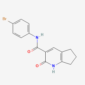 N-(4-bromophenyl)-2-oxo-2,5,6,7-tetrahydro-1H-cyclopenta[b]pyridine-3-carboxamide