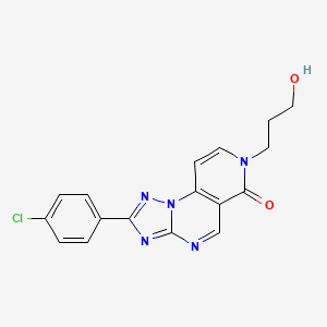 2-(4-chlorophenyl)-7-(3-hydroxypropyl)pyrido[3,4-e][1,2,4]triazolo[1,5-a]pyrimidin-6(7H)-one