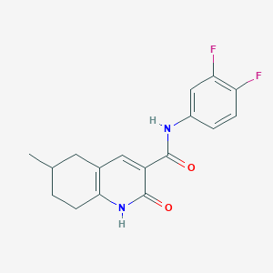 N-(3,4-difluorophenyl)-6-methyl-2-oxo-5,6,7,8-tetrahydro-1H-quinoline-3-carboxamide