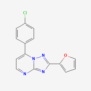 7-(4-chlorophenyl)-2-(furan-2-yl)-[1,2,4]triazolo[1,5-a]pyrimidine