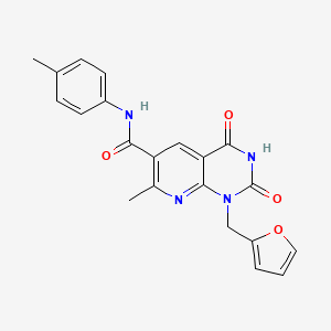 1-[(FURAN-2-YL)METHYL]-7-METHYL-N-(4-METHYLPHENYL)-2,4-DIOXO-1H,2H,3H,4H-PYRIDO[2,3-D]PYRIMIDINE-6-CARBOXAMIDE