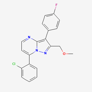 7-(2-chlorophenyl)-3-(4-fluorophenyl)-2-(methoxymethyl)pyrazolo[1,5-a]pyrimidine