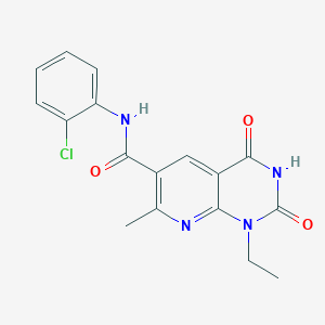 N-(2-chlorophenyl)-1-ethyl-7-methyl-2,4-dioxo-1,2,3,4-tetrahydropyrido[2,3-d]pyrimidine-6-carboxamide