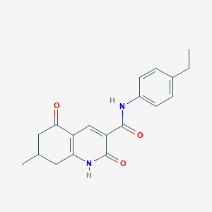 N-(4-ethylphenyl)-7-methyl-2,5-dioxo-1,2,5,6,7,8-hexahydroquinoline-3-carboxamide