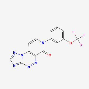 7-[3-(trifluoromethoxy)phenyl]pyrido[4,3-e][1,2,4]triazolo[5,1-c][1,2,4]triazin-6(7H)-one