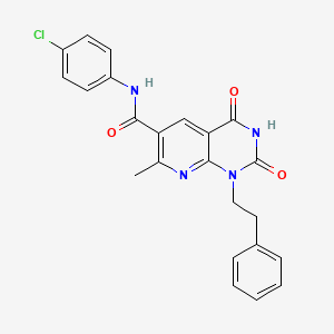 N-(4-chlorophenyl)-7-methyl-2,4-dioxo-1-(2-phenylethyl)-1,2,3,4-tetrahydropyrido[2,3-d]pyrimidine-6-carboxamide