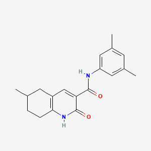 N-(3,5-dimethylphenyl)-6-methyl-2-oxo-1,2,5,6,7,8-hexahydro-3-quinolinecarboxamide